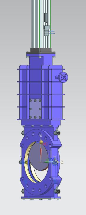 Specjalne zasuwy nożowe pod silosy z otworem odpowietrzającym i skrobakiem oraz zasuwy stożkowe