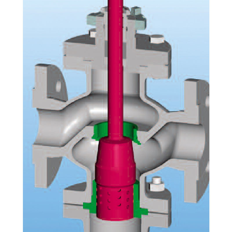 3-way valve with actuator working