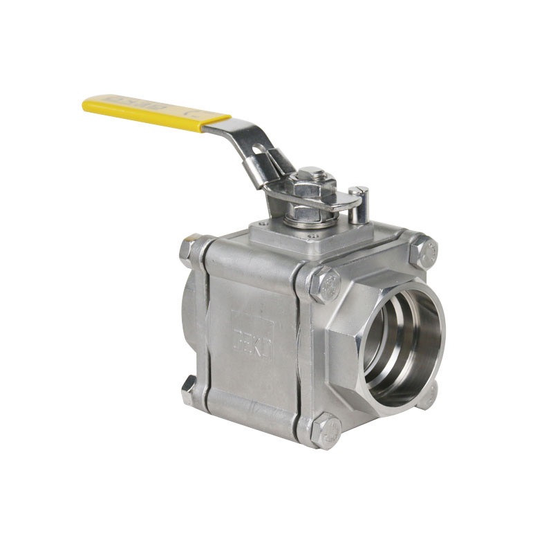 THREE PIECE HIGH-PRESSURE STRAIGHT THROUGH BALL VALVE